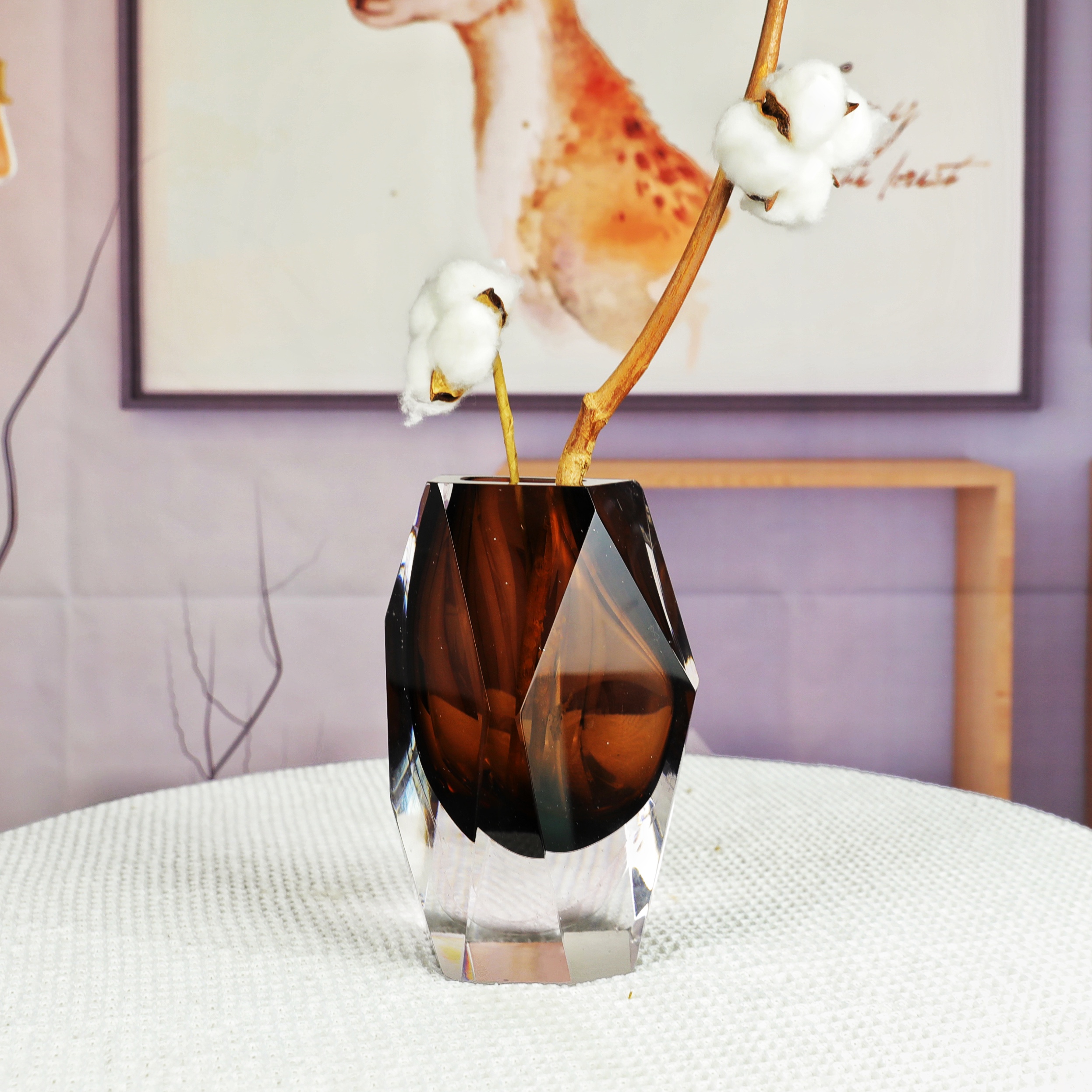 Colorful art glass vases HP825	