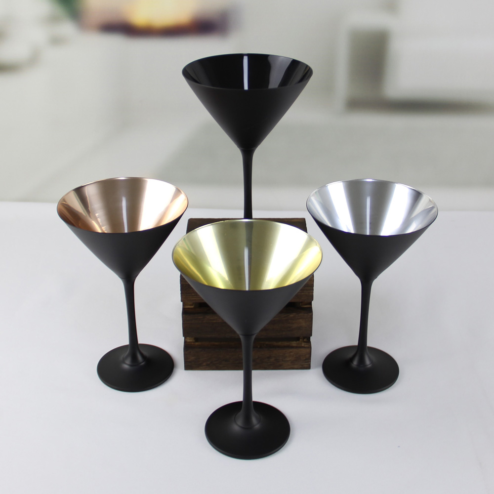 Black creative goblet tiki cocktail glass CXW1584