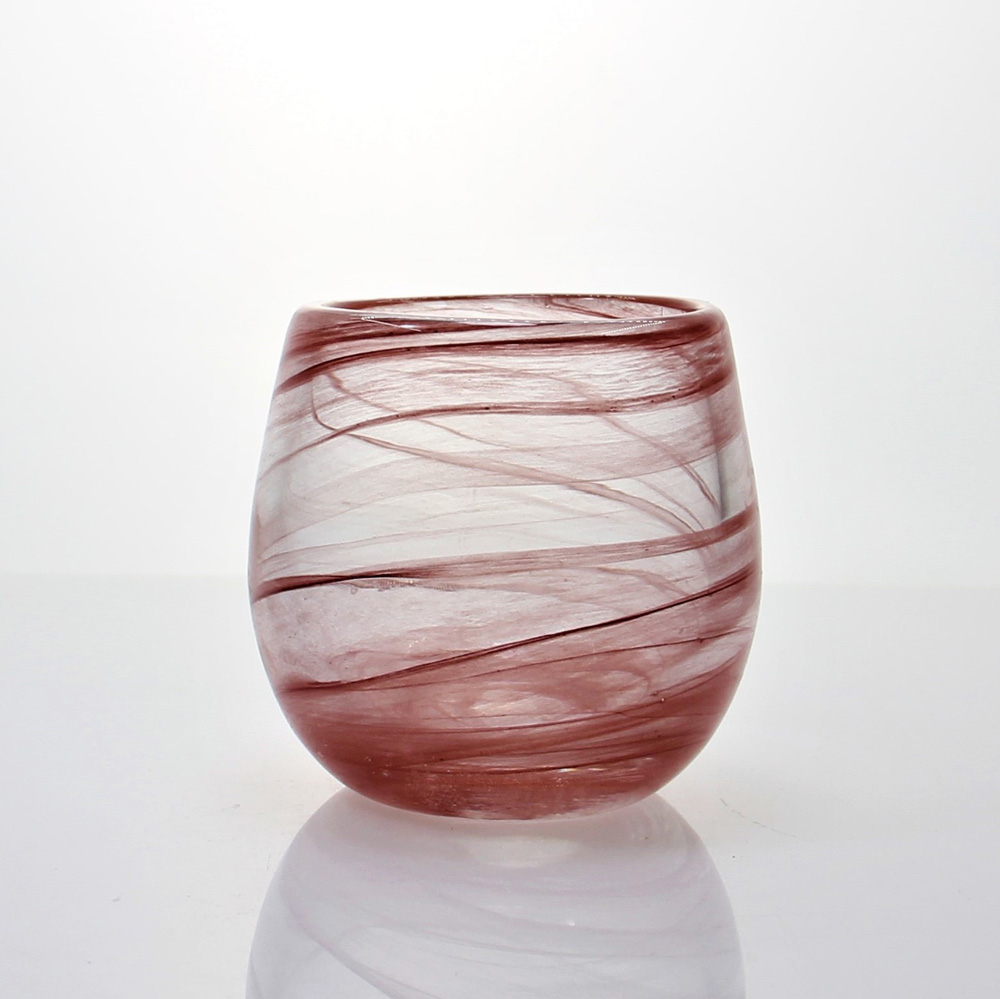 Colored Empty Tumbler Glass Containers Jars for Candle Making ZT114