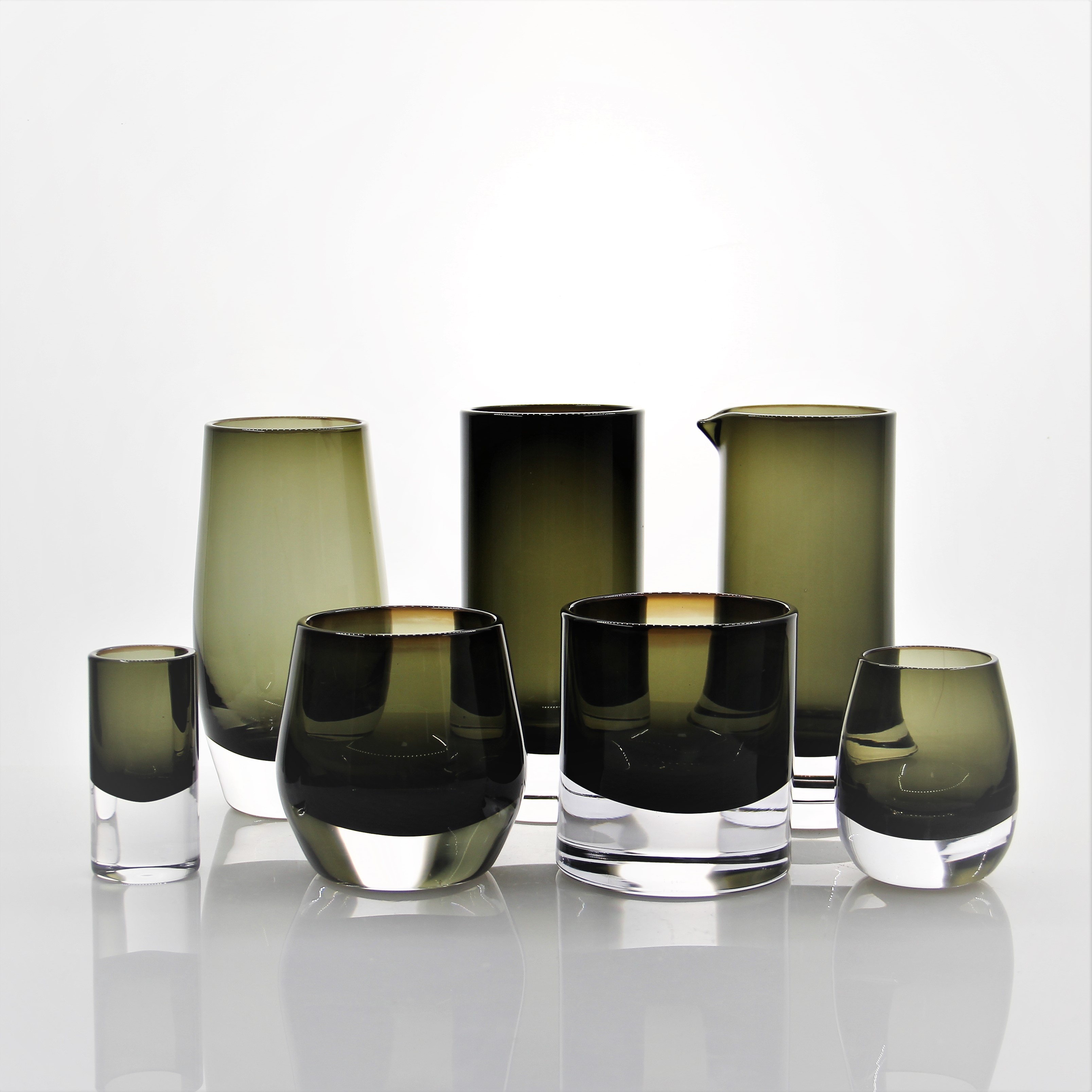 Custom Nordic Handblown Colored Glass Tumbler
