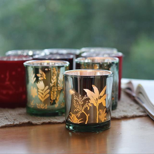 Christmas Glass Vessel Jars Bottles for Scented Candles ZTS174